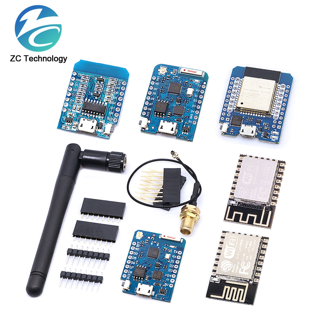 Wemos D1 - Placa de desenvolvimento USB com pinos,