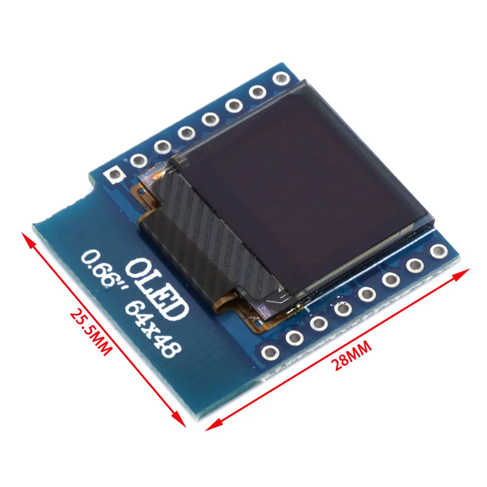 Tela OLED I2C SSD1306 de 0,66  - Wemos D1 avaliação e preço